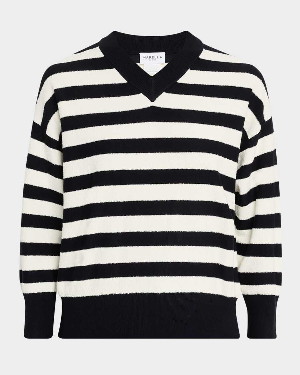 Soldino Striped 3/4-Sleeve Sweat